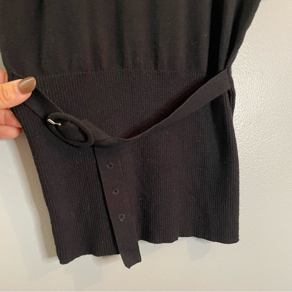 THE LIMITED Women's Black Top Dolman Sleeve With A Tie Waist SZ/SM - Picture 4 of 9